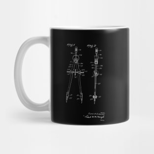 Compass Vintage Patent Hand Drawing Mug